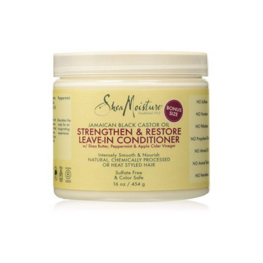 Crème Hydratant Fortifiante & Réparatrice (Leave-in Conditionner Strengthen & Restore Jamaican Black Castor Oil) - Shea Moisture