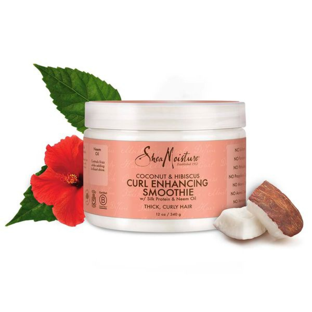 Shea Moisture Curl Enhancing Smoothie Coconut & Hibicus - Crème Activatrice De Boucles
