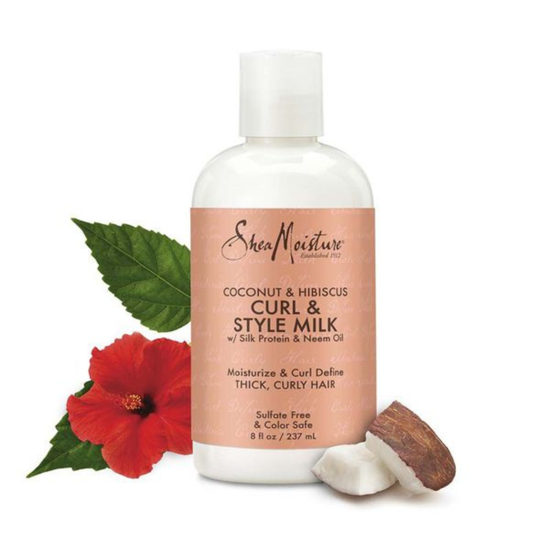 Shea Moisture Curl & Style Milk Coconut & Hibiscus (lait coiffant)